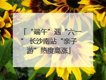 “端午”遇“六一” 长沙南站“亲子游”热度高涨