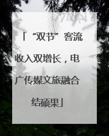 “双节”客流收入双增长，电广传媒文旅融合结硕果