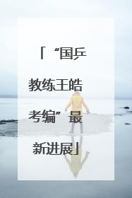 “国乒教练王皓考编”最新进展