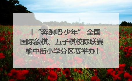 “奔跑吧·少年” 全国国际象棋、五子棋校际联赛榆中街小学分区赛举办