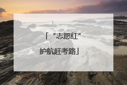 “志愿红”护航赶考路