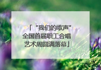 “我们的歌声”全国首届职工合唱艺术周圆满落幕