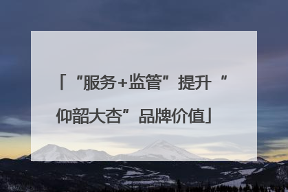 “服务+监管”提升“仰韶大杏”品牌价值