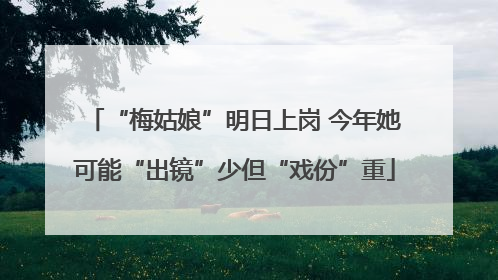 “梅姑娘”明日上岗 今年她可能“出镜”少但“戏份”重