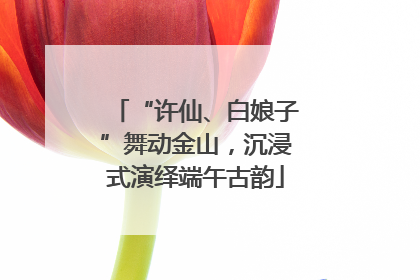 “许仙、白娘子”舞动金山，沉浸式演绎端午古韵