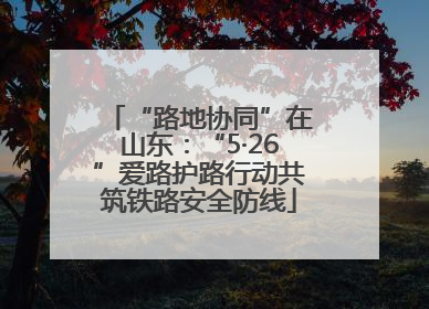 “路地协同”在山东：“5·26”爱路护路行动共筑铁路安全防线