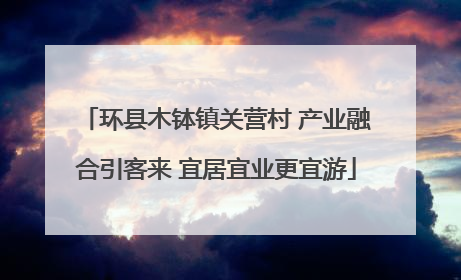 环县木钵镇关营村 产业融合引客来 宜居宜业更宜游