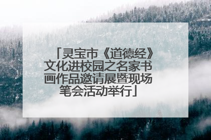 灵宝市《道德经》文化进校园之名家书画作品邀请展暨现场笔会活动举行