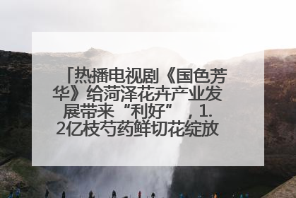 热播电视剧《国色芳华》给菏泽花卉产业发展带来“利好”，1.2亿枝芍药鲜切花绽放“国色芳华”