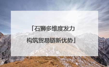 石狮多维度发力 构筑贸易链新优势