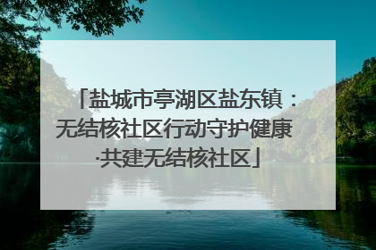 盐城市亭湖区盐东镇：无结核社区行动守护健康 ·共建无结核社区