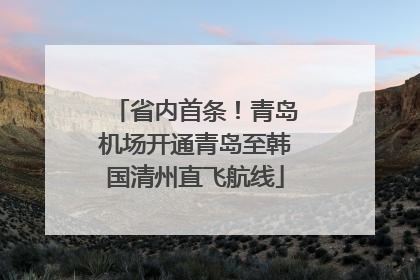 省内首条！青岛机场开通青岛至韩国清州直飞航线