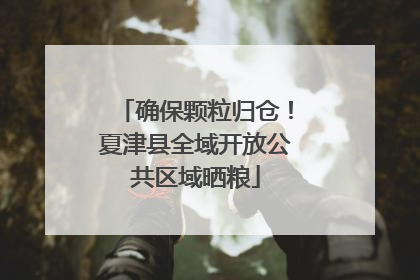 确保颗粒归仓！夏津县全域开放公共区域晒粮