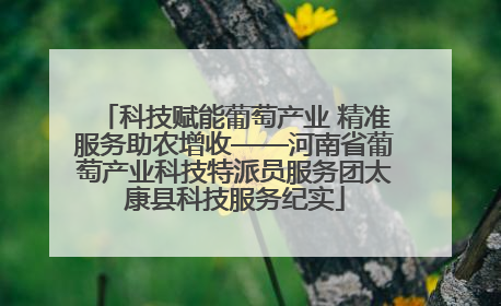 科技赋能葡萄产业 精准服务助农增收——河南省葡萄产业科技特派员服务团太康县科技服务纪实