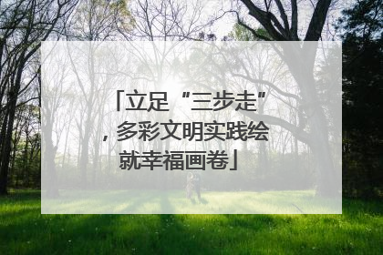 立足“三步走”，多彩文明实践绘就幸福画卷
