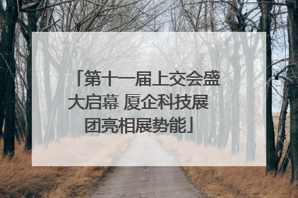 第十一届上交会盛大启幕 厦企科技展团亮相展势能