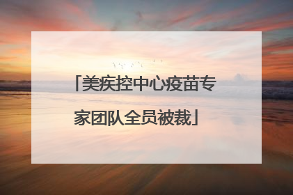 美疾控中心疫苗专家团队全员被裁