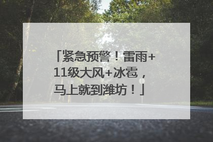 紧急预警！雷雨+11级大风+冰雹，马上就到潍坊！