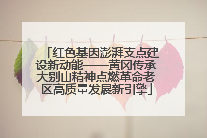 红色基因澎湃支点建设新动能——黄冈传承大别山精神点燃革命老区高质量发展新引擎