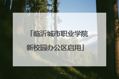 临沂城市职业学院新校园办公区启用