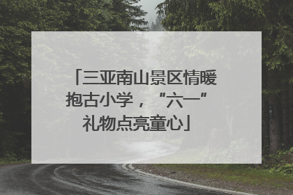 三亚南山景区情暖抱古小学，“六一”礼物点亮童心