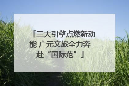 三大引擎点燃新动能 广元文旅全力奔赴“国际范”