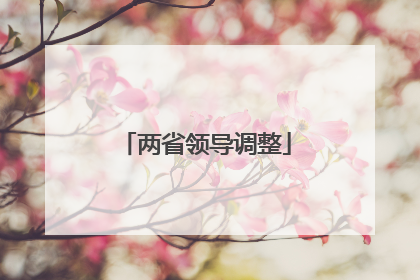 两省领导调整