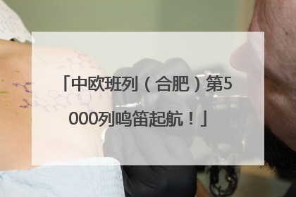 中欧班列（合肥）第5000列鸣笛起航！