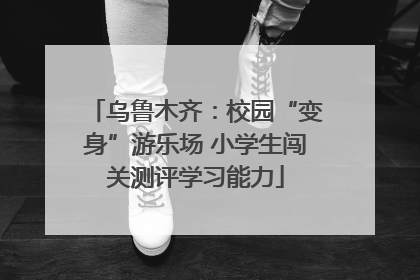 乌鲁木齐：校园“变身”游乐场 小学生闯关测评学习能力