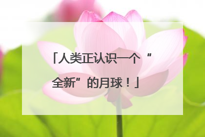 人类正认识一个“全新”的月球！