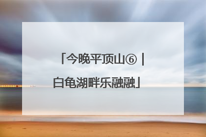 今晚平顶山⑥｜白龟湖畔乐融融