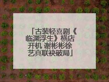 古装轻喜剧《临渊浮生》横店开机 谢彬彬徐艺真联袂破局