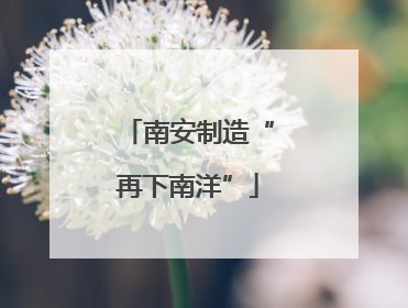 南安制造“再下南洋”