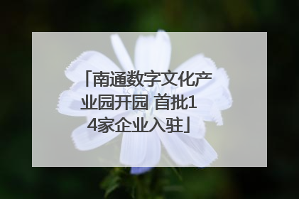 南通数字文化产业园开园 首批14家企业入驻