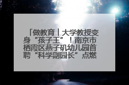 做教育︱大学教授变身“孩子王”！南京市栖霞区燕子矶幼儿园首聘“科学副园长”点燃萌娃科学梦