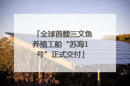 全球首艘三文鱼养殖工船“苏海1号”正式交付