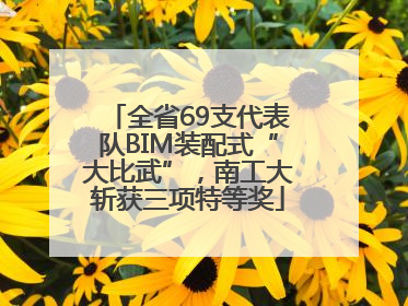 全省69支代表队BIM装配式“大比武”，南工大斩获三项特等奖