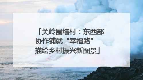关岭围墙村：东西部协作铺就“幸福路” 描绘乡村振兴新图景