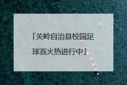 关岭自治县校园足球赛火热进行中