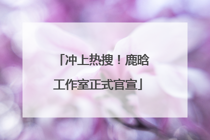 冲上热搜！鹿晗工作室正式官宣