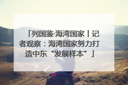 列国鉴·海湾国家丨记者观察：海湾国家努力打造中东“发展样本”