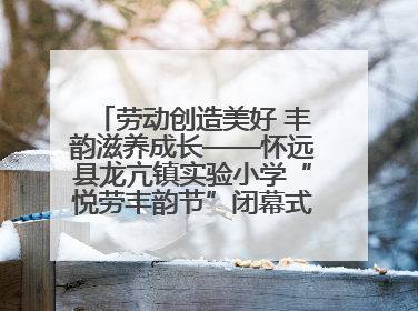 劳动创造美好 丰韵滋养成长——怀远县龙亢镇实验小学“悦劳丰韵节”闭幕式圆满举行