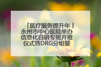 医疗服务提升年丨永州市中心医院举办信息化自研专班开班仪式暨DRG分组管理系统上线培训会
