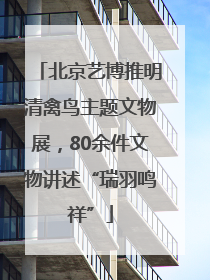 北京艺博推明清禽鸟主题文物展，80余件文物讲述“瑞羽鸣祥”