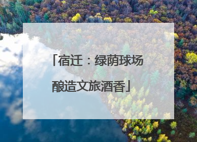 宿迁：绿荫球场酿造文旅酒香