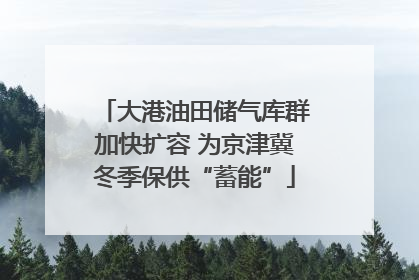 大港油田储气库群加快扩容 为京津冀冬季保供“蓄能”