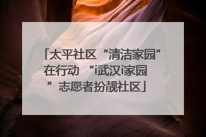 太平社区“清洁家园”在行动 “i武汉i家园”志愿者扮靓社区