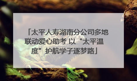 太平人寿湖南分公司多地联动爱心助考 以“太平温度”护航学子逐梦路