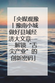 央媒观豫丨豫南小城做好县域经济大文章——解锁“舌尖产业”的创新密码