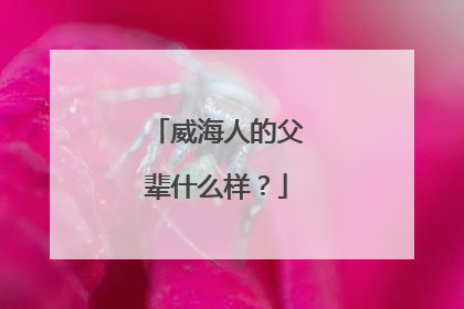 威海人的父辈什么样？